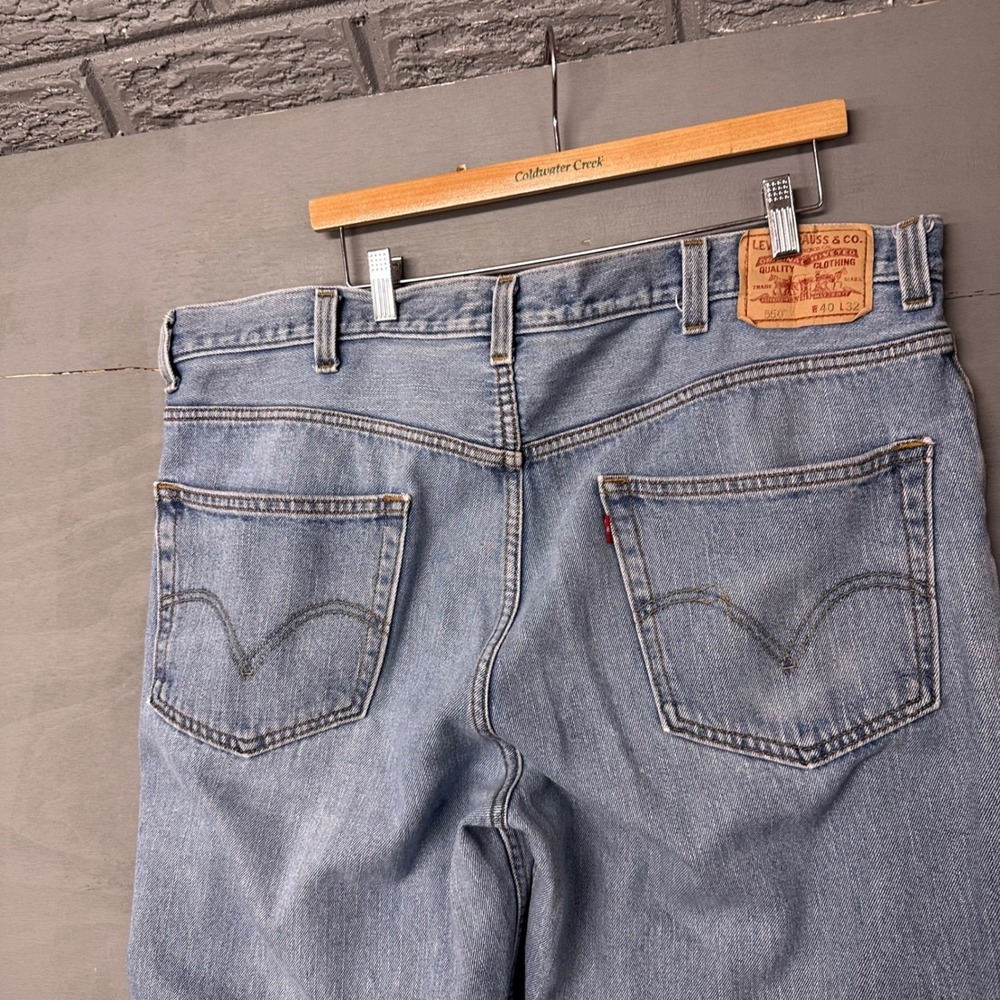 Levi Strauss 560 Relaxed Fit Light Wash‎ Denim Jeans Mens W40 L32